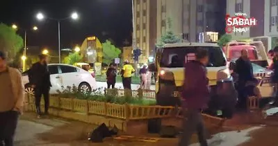 Erzurum’da iki araç çarpıştı: 2 yaralı | Video