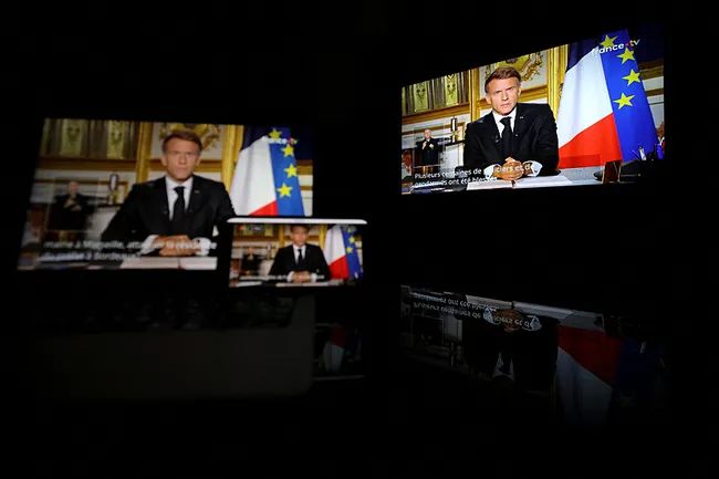 Fransa Cumhurbaşkanı Macron eylemcilere ateş püskürdü! “Hiç kimse cezasız kalmayacak”