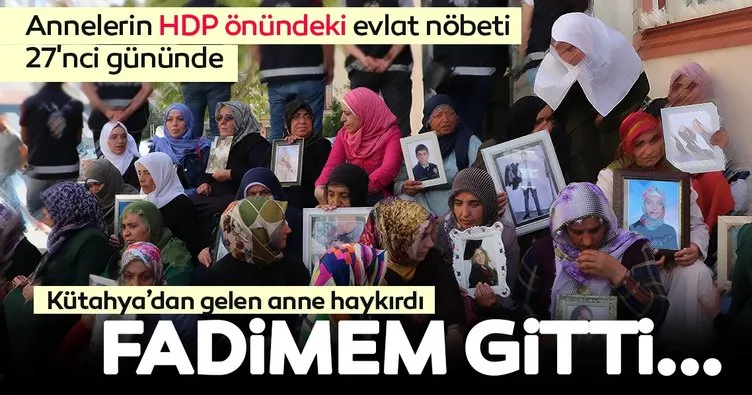 Annelerin HDP önündeki evlat nöbeti 27'nci gününde