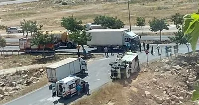 Şanlıurfa'da çöp aracı devrildi: 3 kişi yaralandı #sanliurfa