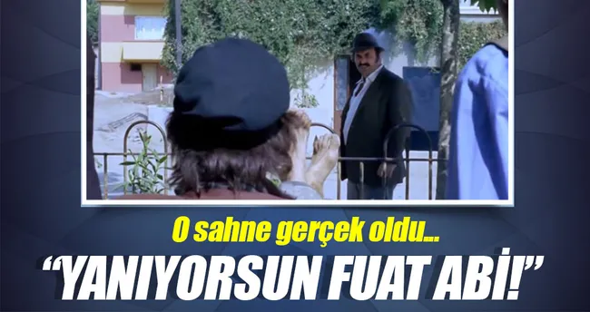 O sahne gerçek oldu...