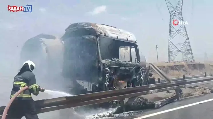 Mardin'de tırda çıkan yangın söndürüldü