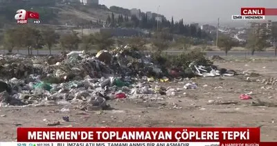 İzmir Menemen’deki çöp dağları vatandaşları isyan ettirdi!