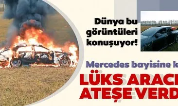 Son Dakika: Mercedes’e kızınca arabasını benzin döküp yaktı... Önünde sosis mangal yaptı
