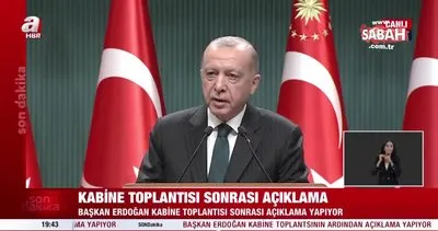 Son dakika: Başkan Erdoğan’dan Kabine Toplantısı sonrası önemli açıklamalar! | Video