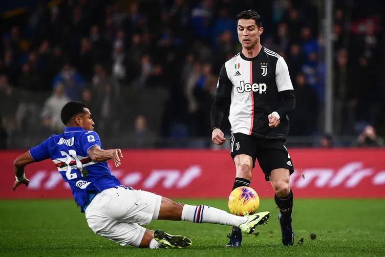 Cristiano Ronaldo, Sampdoria - Juventus maçına damga vurdu! Hafızalardan çıkmayacak gol!