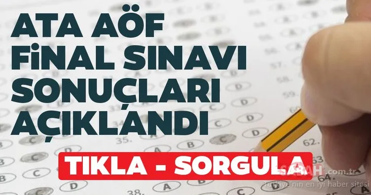 ATA AÖF sınav sonuçları 2020 açıklandı! Atatürk Üniversitesi OBS ekranı ile ATA AÖF final sınav sonuçları sorgulama