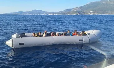 İzmir açıklarında 15 düzensiz göçmen kurtarıldı, 10 düzensiz göçmen yakalandı #izmir