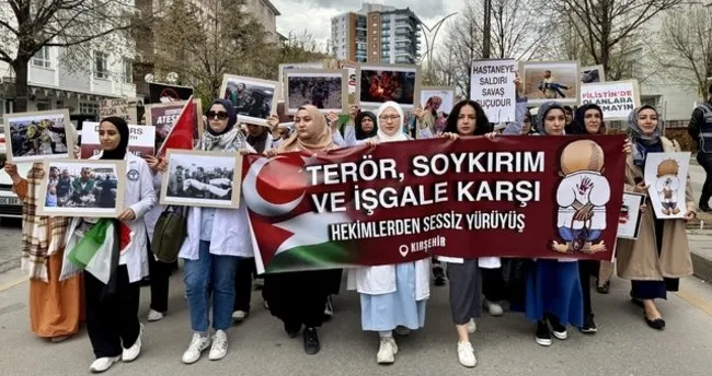 Doktorlardan Gazze İçin sessiz yürüyüş