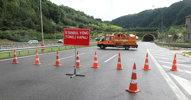 Bolu Dağı Tüneli İstanbul istikameti heyelan nedeniyle ulaşıma kapatıldı