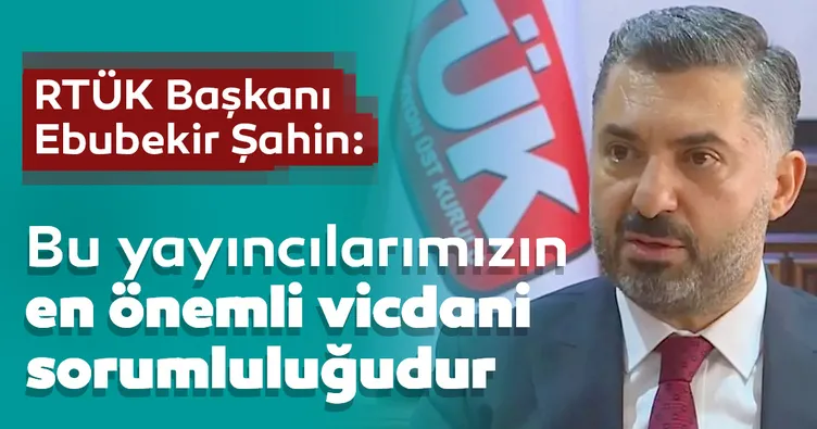 RTÜK Başkanı Şahin’den basın açıklaması