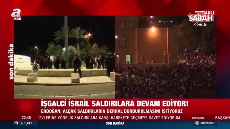 Son dakika: İsrail güçleri, Kadir Gecesi'nde Filistinlilere yönelik saldırılarına devam ediyor | Video