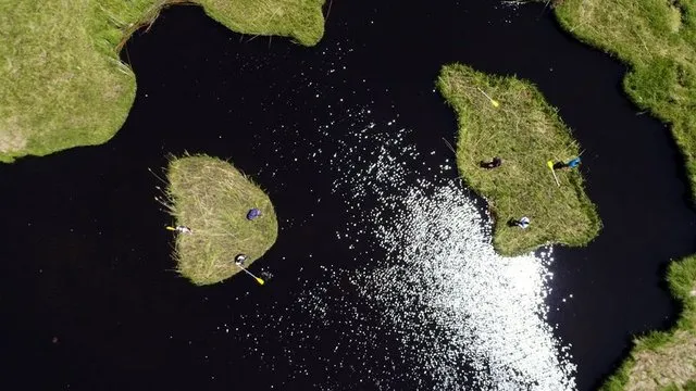 Tortum yüzen adalar ziyaretçilerini bekliyor