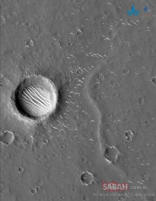 NASA Mars'tan yeni görüntü paylaştı! Buzlu kum tepeleri böyle görüntülendi