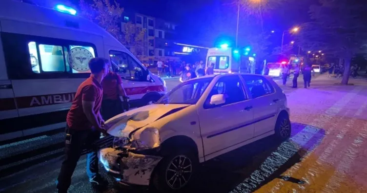 İki otomobil çarpıştı: 1 kişi yaralandı