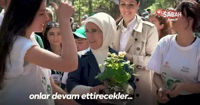 Emine Erdoğan, Kızılcahamam’da gençlerle çevre yürüyüşüne katıldı | Video