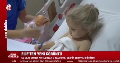 İşte minik Elif’in hastanedeki yeni görüntüleri | Video