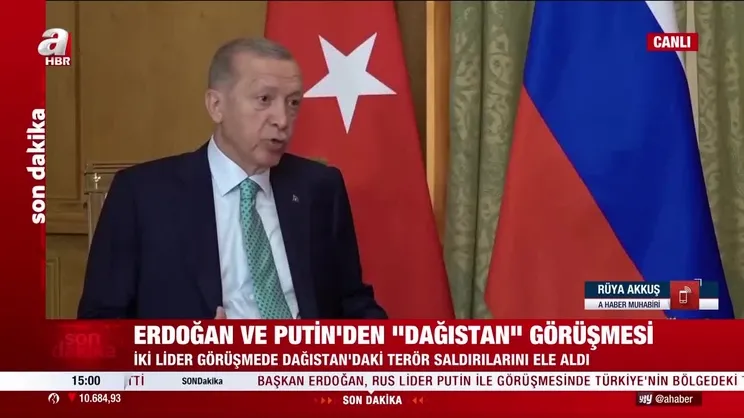 Başkan Erdoğan, Putin ile görüştü | Video