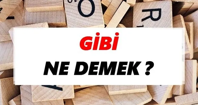 Gibi Ne Demek? TDK’ya Göre Gibi Sözlük Anlamı Nedir?