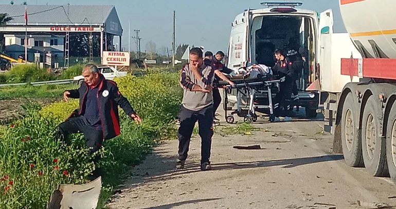Tankerle çarpışan otomobilin sürücüsü hayatını kaybetti