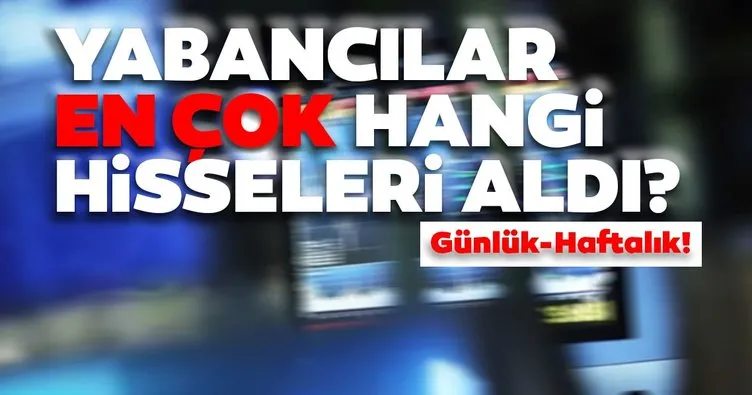 Borsa İstanbul’da günlük-haftalık yabancı payları 17/09/2020
