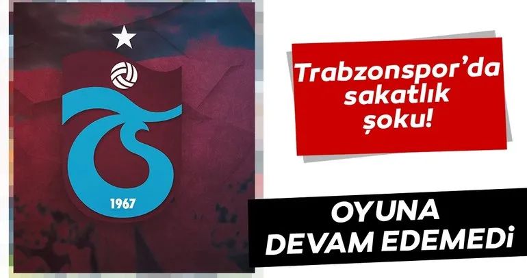 Trabzonspor’da sakatlanan Kerem Baykuş oyuna devam edemedi
