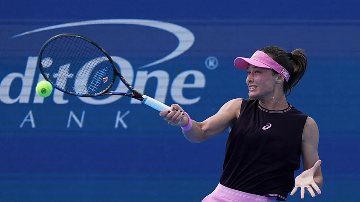 Milli tenisçi Zeynep Sönmez, Cincinnati Open'da ikinci tura yükseldi