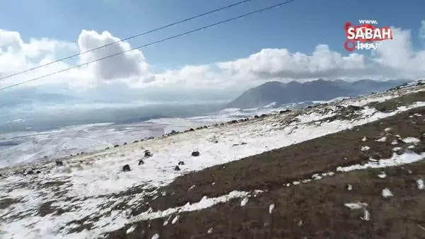 Bitlis'te beyaza bürünen dağlardan kartpostallık görüntüler | Video