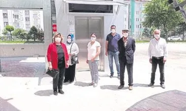 Asansörlü üst geçit sevinci