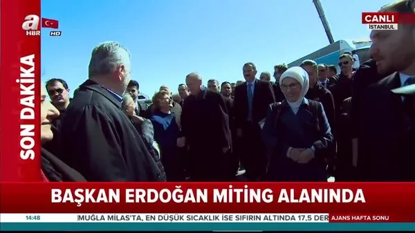 Cumhurbaşkanı Erdoğan, Cumhur İttifakı Büyük İstanbul mitingi için Yenikapı'da