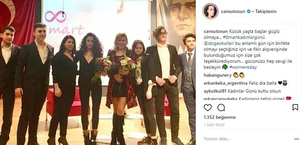 Ünlü isimlerin Instagram paylaşımları (08.03.2018)