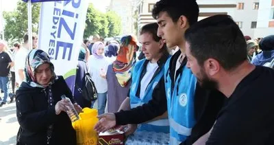 TYT sınavına girenlere belediyeden hizmet #rize