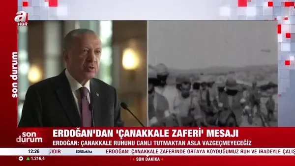Başkan Erdoğan'dan 'Çanakkale Zaferi' mesajı | Video