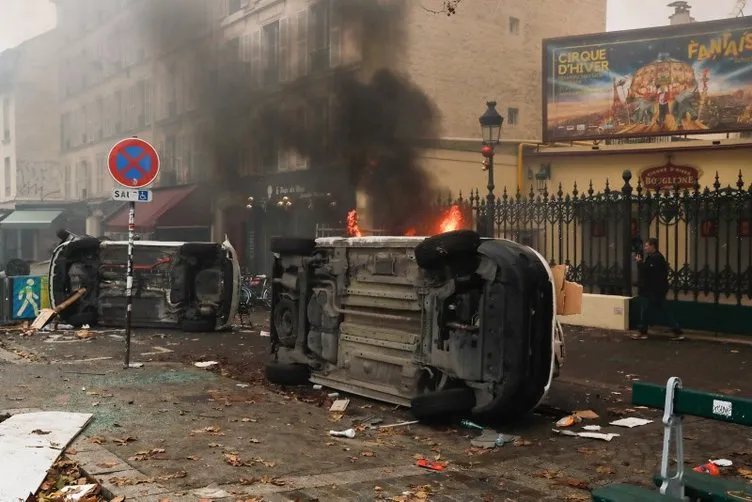 Fransa krizi büyütecek kararından vazgeçti! PKK yandaşları Paris sokaklarını savaş alanına çevirmişti