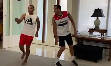 Cafu karantinada şov yaptı