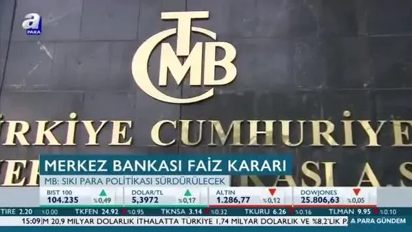 Merkez Bankası'ndan flaş faiz kararı
