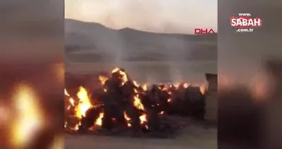 Van’da 20 ton saman ve 5 bin bağ ot yandı | Video