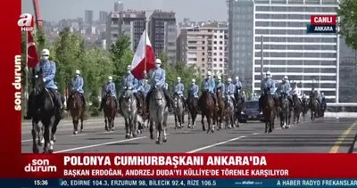 Başkan Erdoğan, Polonya Cumhurbaşkanı Duda’yı karşıladı | Video