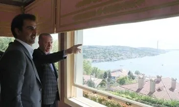 Başkan Erdoğan Katar Emiri Al Sani ile görüştü