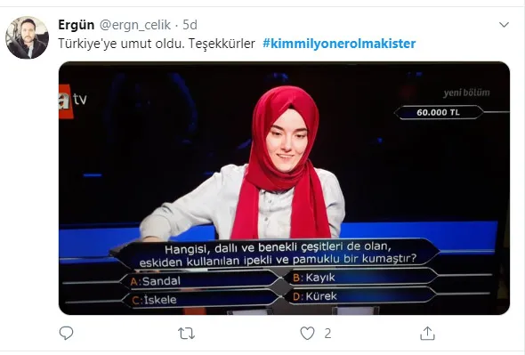 Kim Milyoner Olmak İster'de yarışan Ümmü Gülsüm Türkiye'yi duygulandırdı