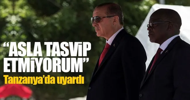 Cumhurbaşkanı Erdoğan ve Magufuli ortak basın toplantısı düzenledi