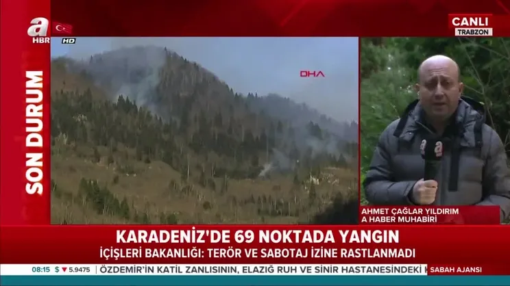 Karadeniz'de 69 noktada yangın!