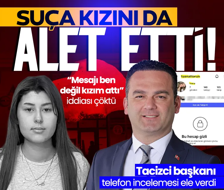 Suça kızını da alet etti