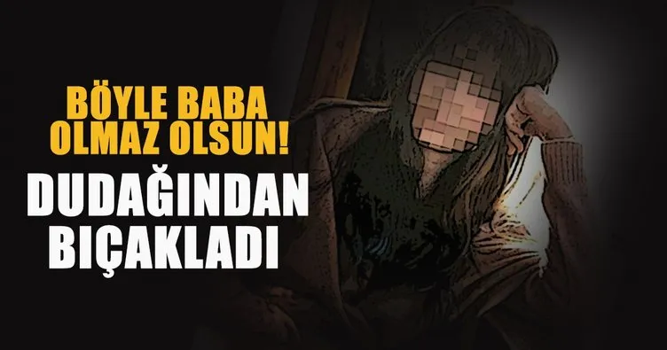 Edirne’de bir baba, eve geç gelen kızını dudağından bıçakladı