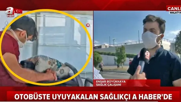 Son dakika haberi: Türkiye'nin konuştuğu uyuya kalan o sağlıkçı canlı yayında | video