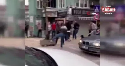 Zonguldak’ta dehşete düşüren anlar! Çürük portakal kavgasında kılıçlar çekildi, ortalık savaş alanına döndü | Video