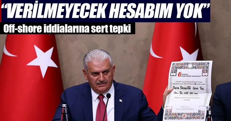 Verilmeyecek hesabım yok