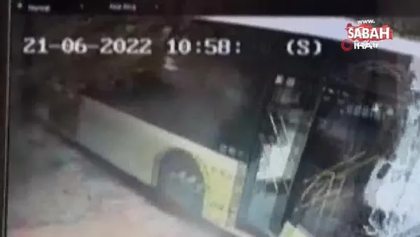 Ortaköy’de faciadan dönüldü! İçinde yolcuların bulunduğu İETT otobüsü kaldırıma böyle çıktı | Video
