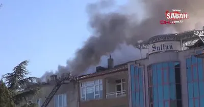 Tokat’ta iş hanı çatısında yangın | Video