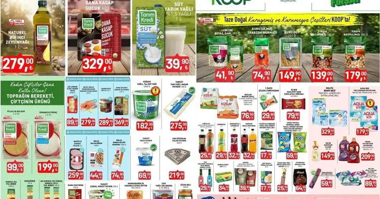 Tarım Kredi aktüel kataloğu 13-19 Ekim: Bu hafta Tarım Kredi indirimlerinde: zeytinyağı, bebek bezi, sucuk